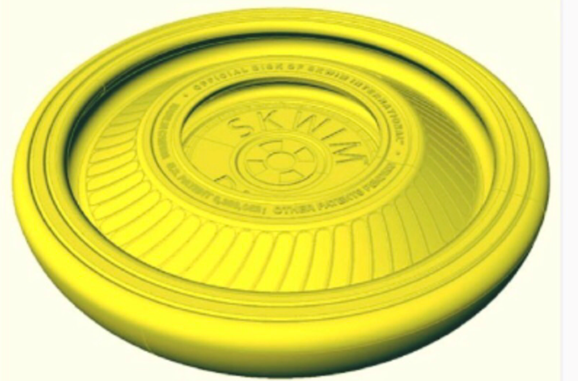 Yellow, round SKWIM disk